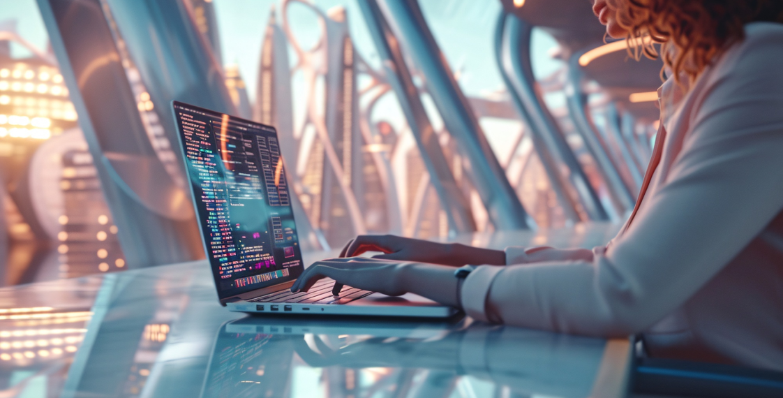 Illustration representing artificial intelligence decision-making