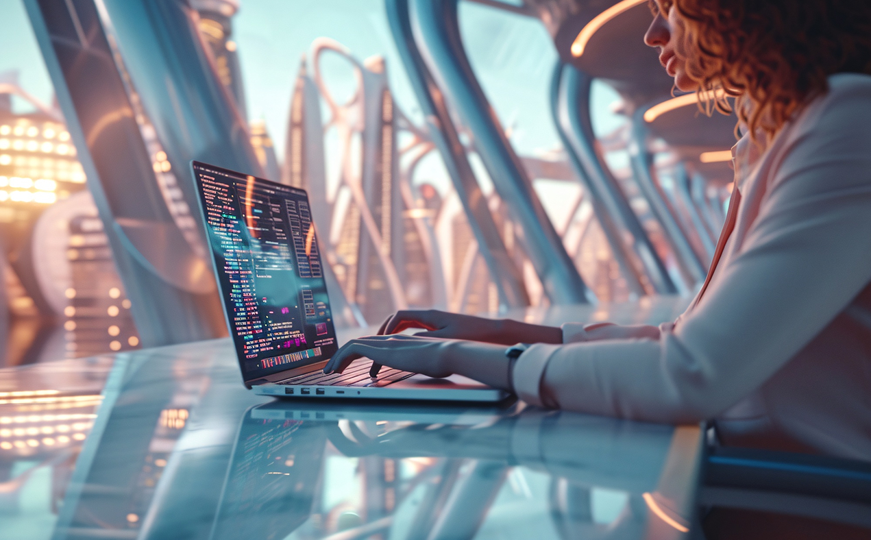 Illustration representing artificial intelligence decision-making